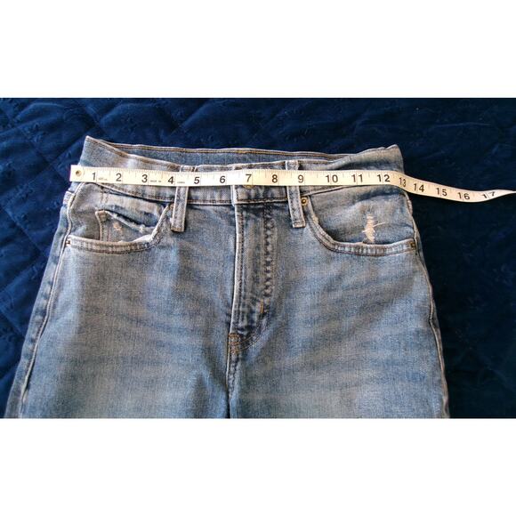 Old Navy Jeans Juniors 0 The Sky-Hi Straight Extra High Rise Secret-Slim Pockets - Picture 3 of 10